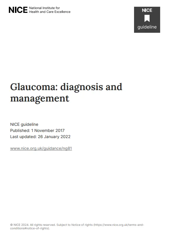 Glaucoma: diagnosis and management