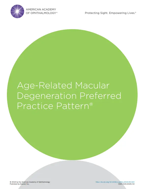 Age-Related Macular Degeneration PPP (RETINA/VITREOUS PREFERRED PRACTICE PATTERN)