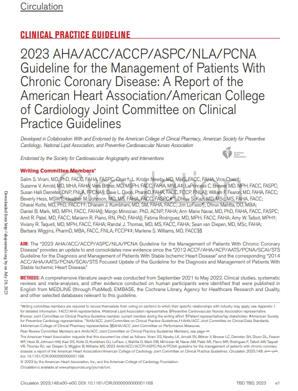 AHA guideline 2023