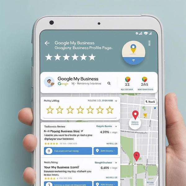 Mobile view of Google Business Profile