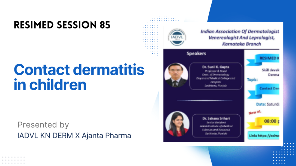 Resimed 85 | Contact dermatitis in children