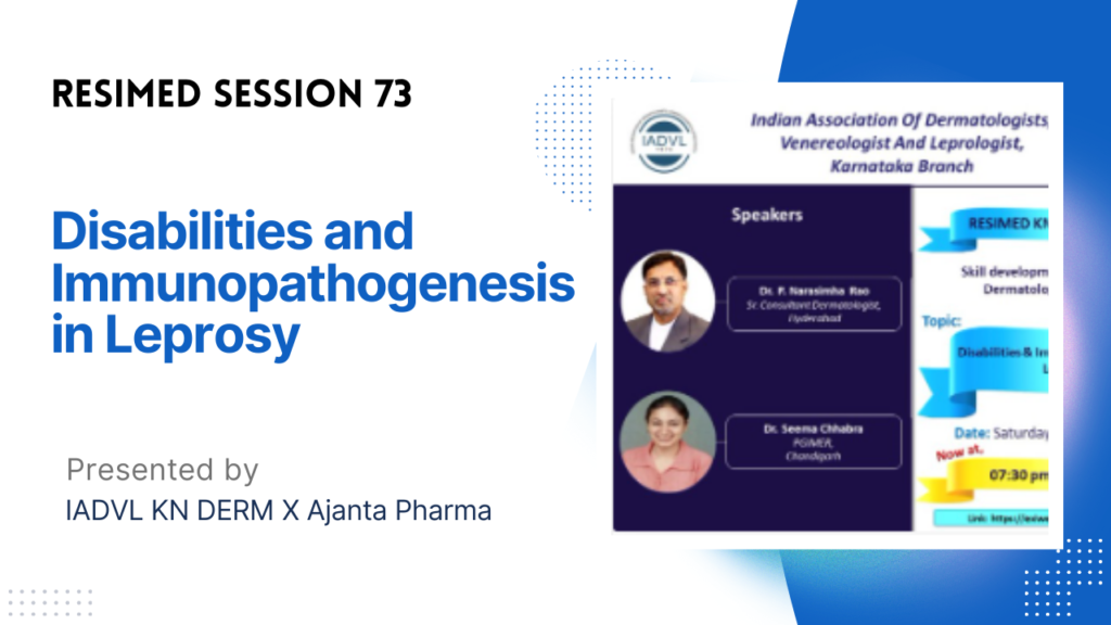Disabilities and Immunopathogenesis in Leprosy