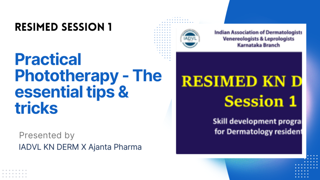Resimed 1 | Practical Phototherapy – The essential tips & tricks